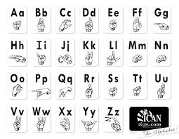 langage des signes en anglais