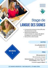 apprendre le langue des signes belgique