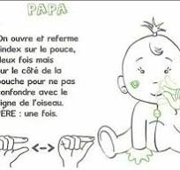 langue des signes papa