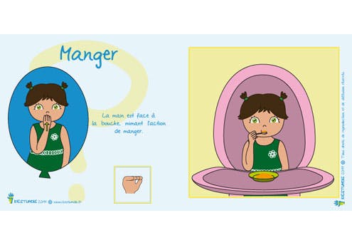 manger en langue des signes