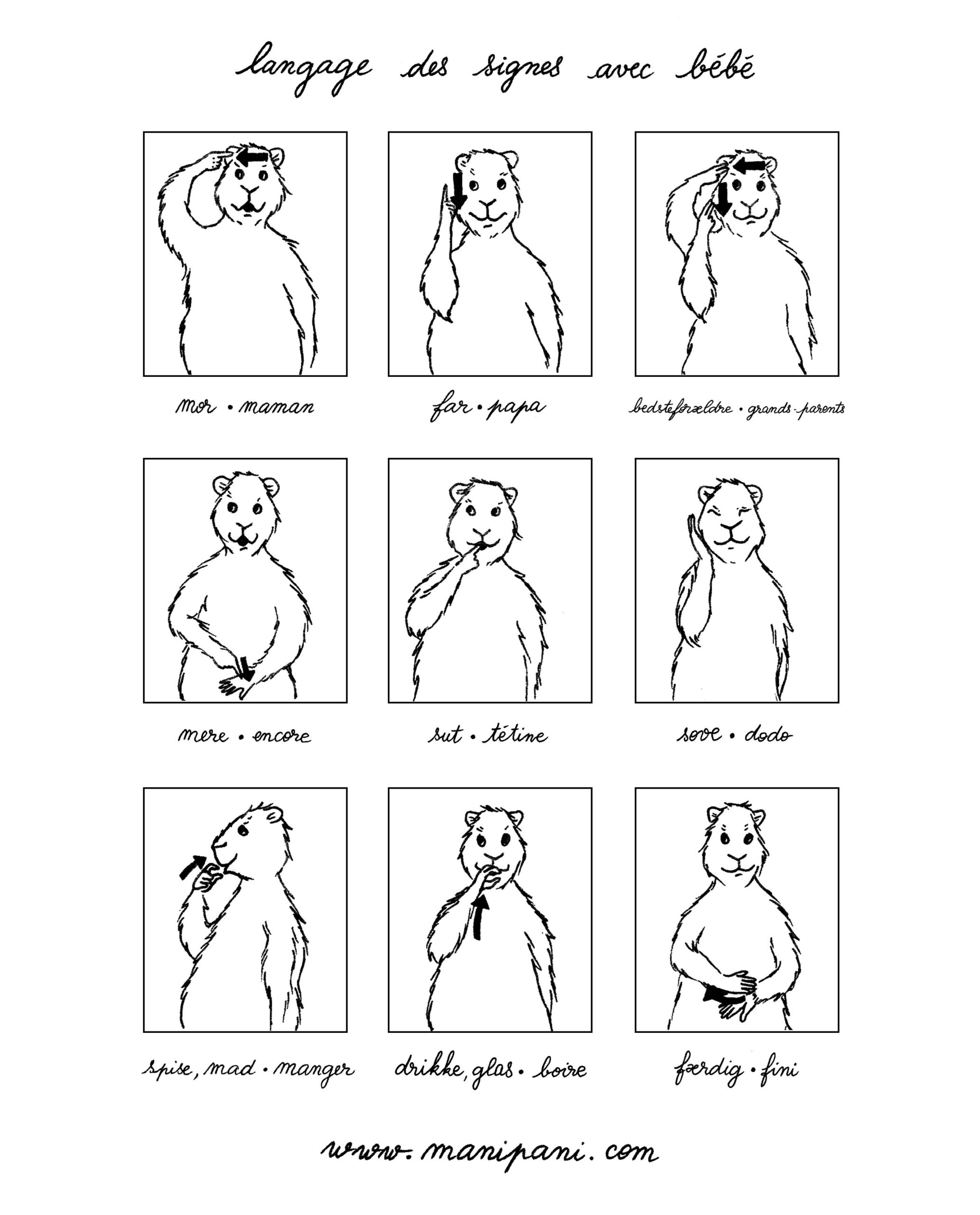 apprendre langage des signes bébé