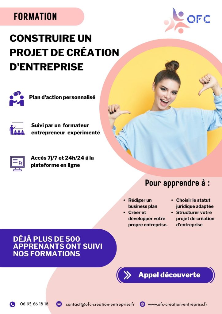 formation création d entreprise en ligne