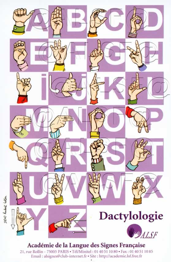 alphabet langage des signes francais