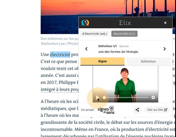 dictionnaire lsf elix